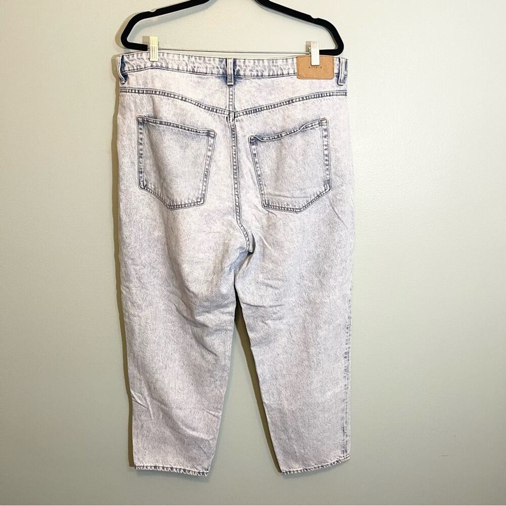&Denim Womens Ultra‎ High Waist Ankle Length Loose Mom Jeans Blue Size 16 - Picture 5 of 16